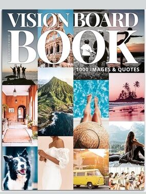 Vision Board Book - Colorful Travel & Lifestyle Images